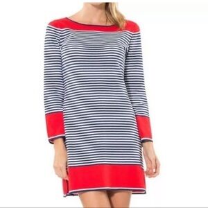 Sail to Sable Nautical Red, White & Blue Boat Dress Size S